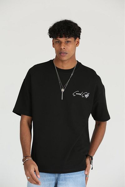 The Champ Clothing Ανδρικό μπλουζάκι με 2 νήματα με στάμπα Caeed Smithy