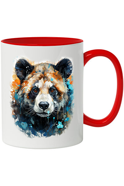 StoryGift Romania Cana Cu Cap De Urs, Mosaic, Arta Abstracta, Animal Salbatic...