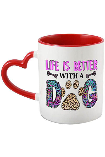 StoryGift Romania Cana Cu Mesajul "life Is Better With A Dog", Caine, Animal ...