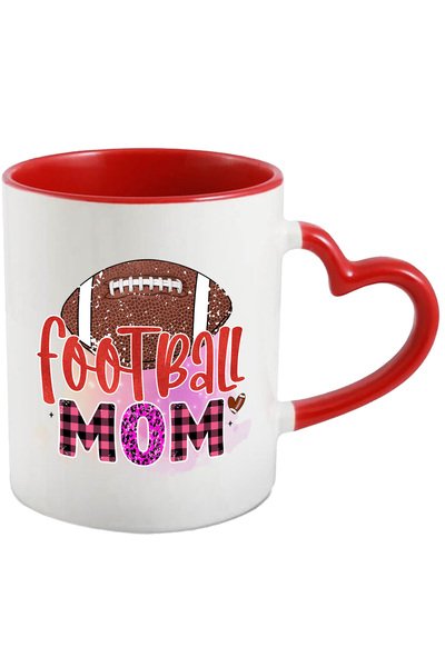 StoryGift Romania Cana Cu Minge De Fotbal American Cu Mesajul "football Mom",...