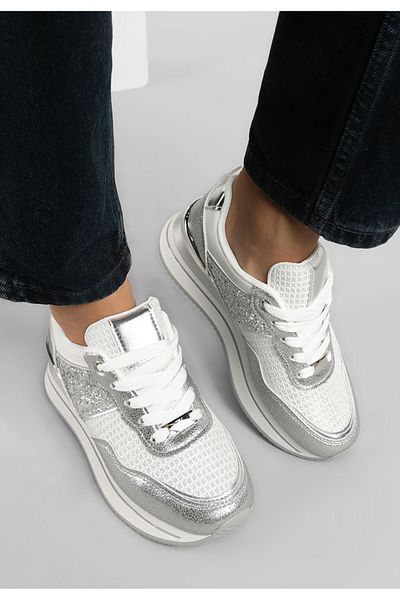 B T Shoes Sneakers Cu Platformă Hanifa Argintii