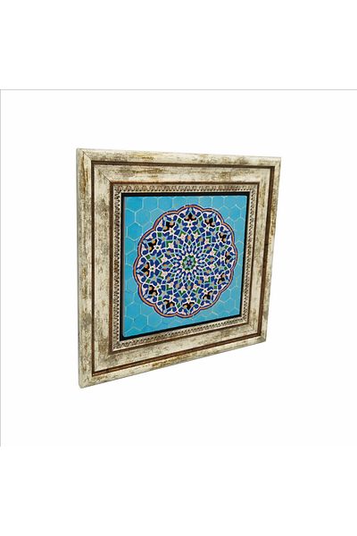Sadrazam Friday Mosque Chinese (Iran) Printed Natural Stone Painting (25 X 25 Kd-53)
