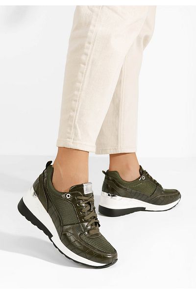 B T Shoes Sneakers Dama Cu Platforma Alstoma Verzi