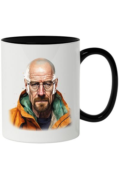 StoryGift Romania Mug With Walter White, Character, Breaking Bad, TV Series, Multicolor 330 ml, Wax, With
