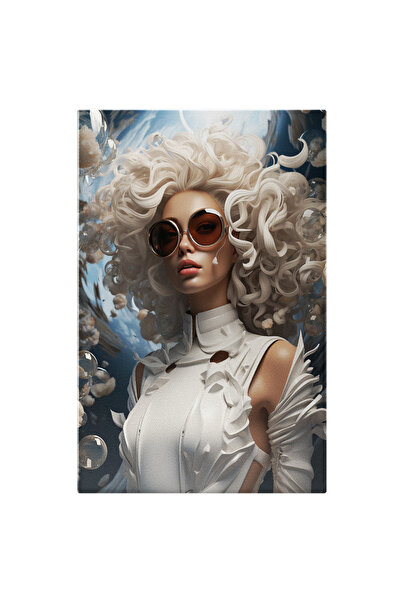 StoryGift Romania Tablou Canvas: Dumnezeu Femeie Moderna Lucrari De Arta, Alb...