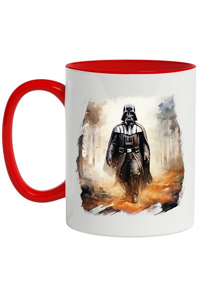 StoryGift Romania Cana Cu Darth Vader, Star Wars, Padure, Foc, Raufacator, Sf, Multicolor 330 Ml, , Cu ,stg