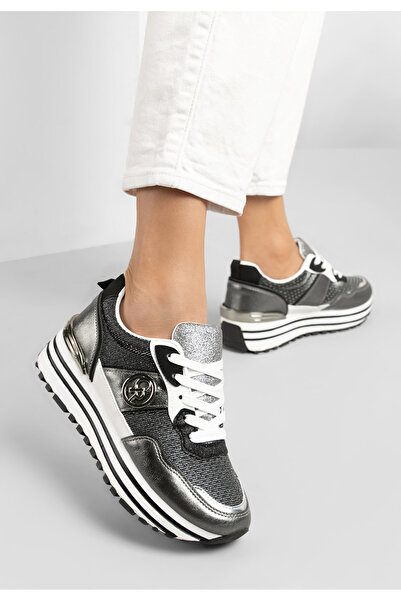 B T Shoes Sneakers Cu Platforma Lamisia Gri