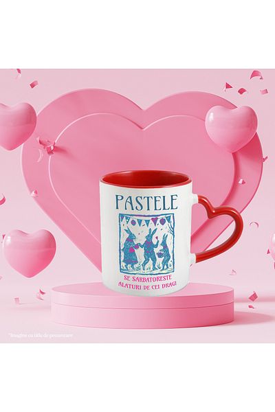 StoryGift Romania Pasta mug is celebrated with loved ones fam, 330ml, Ceramic with Handle, With, STG