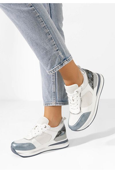B T Shoes Sneakers Cu Platforma Tiela Albastri