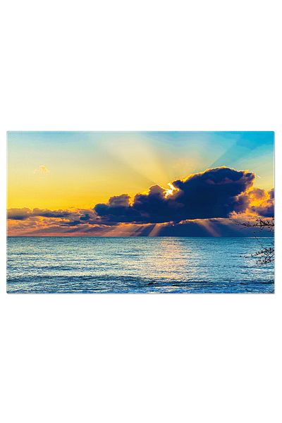StoryGift Romania Tablou Canvas Apus In Sochi Peste Marea Neagra, Apus, Apa, Sochi, Natura, Soare, Seara. 4352