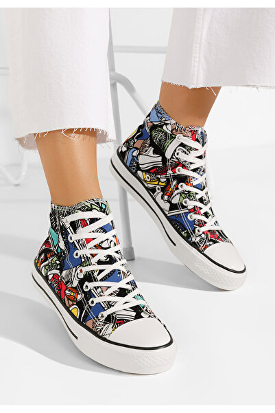 B T Shoes Γυναικεία sneakers αστραγάλο Antolia V5 πολυχρωμο