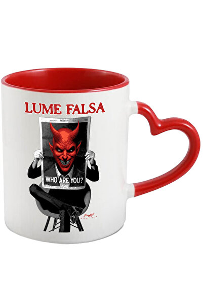 StoryGift Romania Cana Om Cu Ziar Diavol Text Lume Falsa Who Are You_, 330ml,...