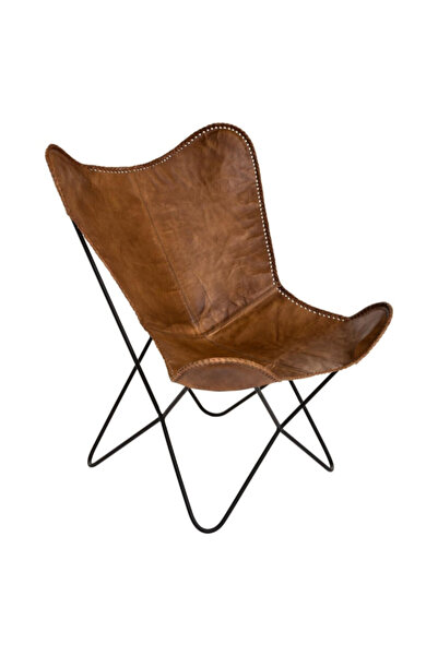 Atmosphera غطاء جلدي لكرسي داريو باترفلاي، 92 × 78 × 72 سم