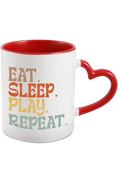 StoryGift Romania Cana Cu Mesajul "eat. Sleep. Play. Repeat." - Mananca Dormi...