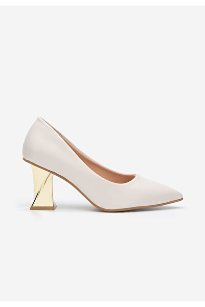 B T Shoes Béžové lodičky Rociana