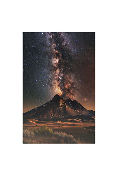 StoryGift Romania Tablou Canvas: Muntele Vulcan Peisaj De Noapte Dealul Îngro...