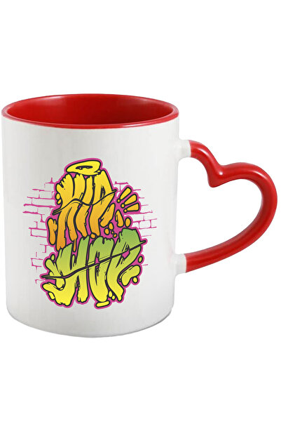 StoryGift Romania Cana Cu Mesaj Hip Hop, Ilustratie Graffiti, Zid, Caramida, Multicolor 330 Ml, Ce, Cu ,stg