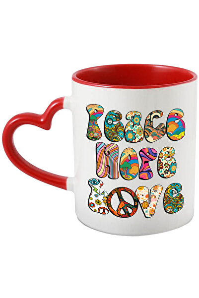 StoryGift Romania Cana Cu Mesajul "peace, Hope, Love", Stilul Hippie, Cultura...