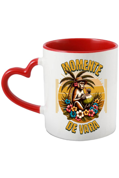 StoryGift Romania Cana Momente De Vara Maimuta Cu Nuca De Cocos, 330ml, Ceram...