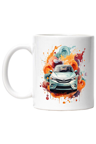 StoryGift Romania Cana Cu Masina, Toyota, Vopsea, Abstract, Ilustratie, Multi...