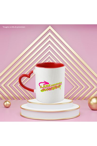 StoryGift Romania Strong Motivational Message Mug Leave the Pain in the Past, 330ml, Ceramic with Handles, With ,STG