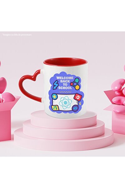 StoryGift Romania Cana Cu Text In Engleza Welcome Back To School, Scoala, Ele...