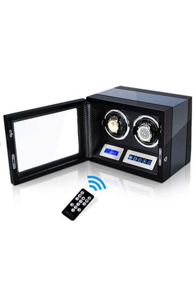 iUni Automatic Watch Winder Box, Luxury Watch Winder 2 Carbon