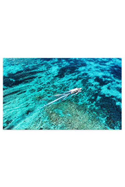 StoryGift Romania Tablou Canvas Barca Rapida La Marea Din Bali, Indonezia Aer...