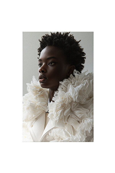 StoryGift Romania Tablou Canvas Silueta Anonimă Cu Piele De Culoare În Contra...