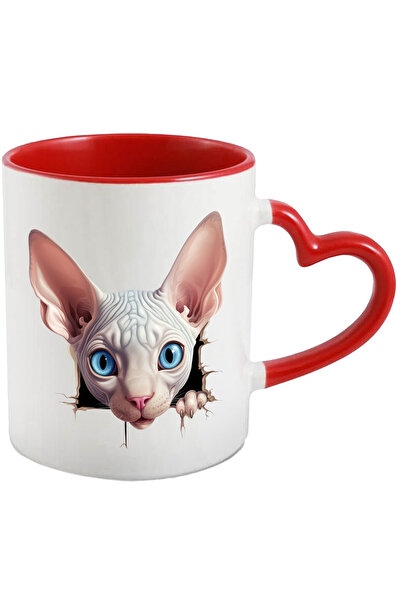 StoryGift Romania Cana Cu O Pisica Sfinx Care Scoate Capul Printr-o Gaura In ...