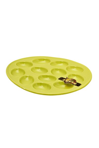 Generic Ceramic egg dish holds 12 eggs