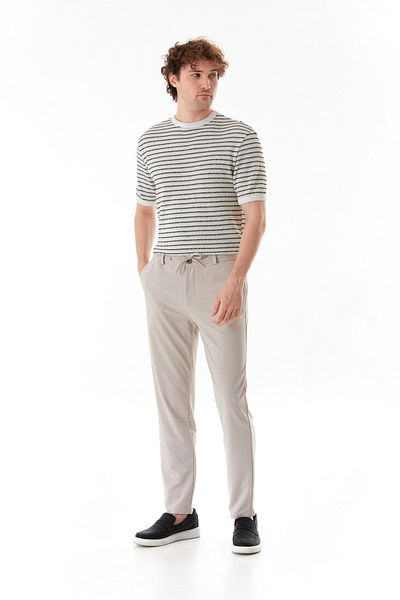 Fulla Moda Zippered Jogger Pants with Tie Waist