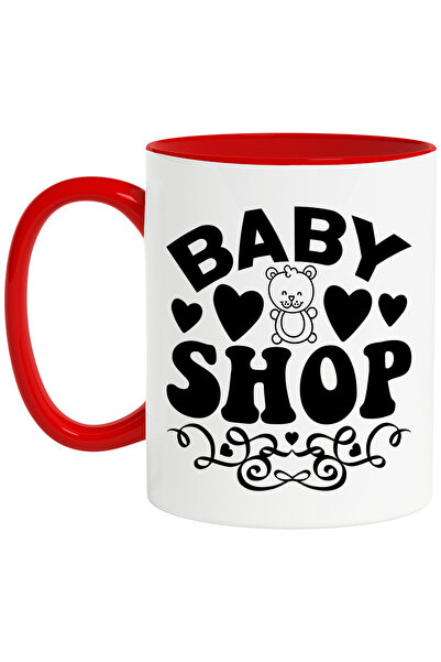 StoryGift Romania Cana Cu Inimioare Pentru Bebelusi Cu Mesajul "baby Shop" Iu...
