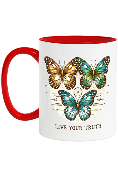 StoryGift Romania Cana Cu Mesajul "live Your Truth", Ilustratie, Motivational...
