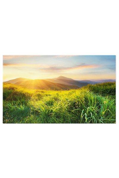 StoryGift Romania Tablou Canvas Munti Si Nori In Vale, Peisaj Montan, Natura, Calatorie, Panorama 3171