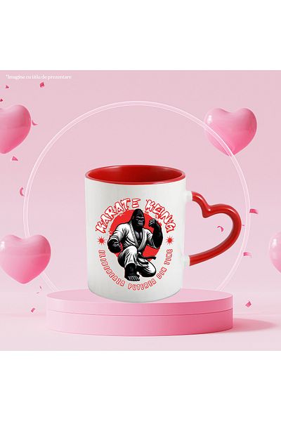 StoryGift Romania Karate Kong Mug. Gorilla. Unleash the power within you, 330ml, Ceramic with Handle, With ,STG .