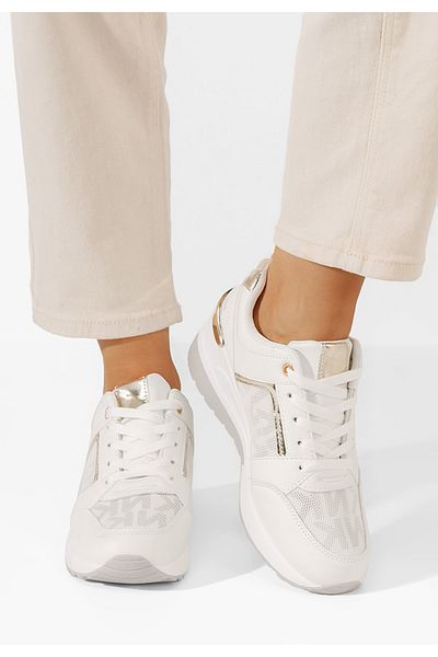 B T Shoes Sneakers Cu Platforma Velola Albi