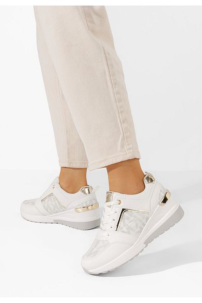 B T Shoes Sneakers Cu Platforma Velola Albi