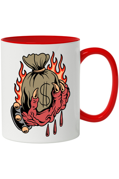 StoryGift Romania Cana Cu Mana, Demon, Flacari, Punga, Bani, Dolari, Bratara,...