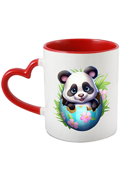 StoryGift Romania Cana Cu Un Ursulet Panda Care Iese Dintr-un Ou Spart | Ilus...