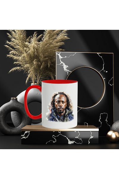 StoryGift Romania Mug With Kendirck Lamar, Artist, Musician, Celebrity, Multicolor 330 ml, Ceramic with, With, STG