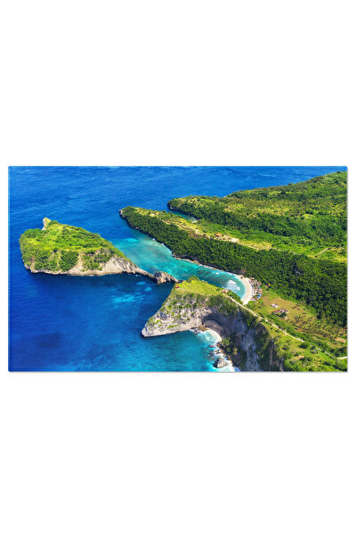 StoryGift Romania Tablou Canvas Panorama Lofoten, Norvegia Munte Si Marea Aer...