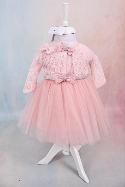 Sedefinokids kız bebek bolerolu elbise