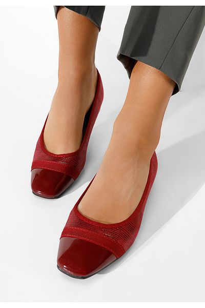 B T Shoes Ozleta Grena Low Heel Shoes