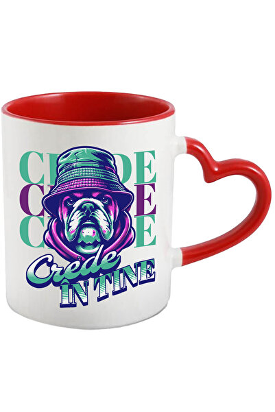 StoryGift Romania Cana Caine Pug Cu Palarie Basca Si Mesaj Motivational Crede...