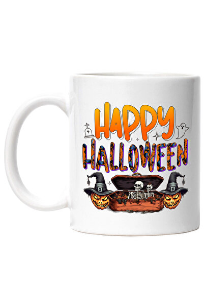 StoryGift Romania Cana Cu Mesajul "happy Halloween", Ilustratie, Halloween Fericit, Sarbatoare, Oc, Cu ,stg