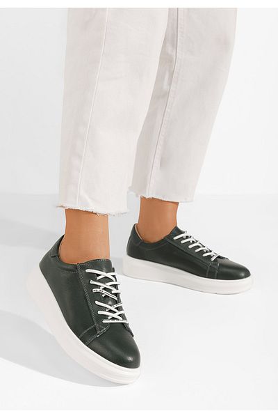 B T Shoes Sneakers Dama Piele Atrium Verzi