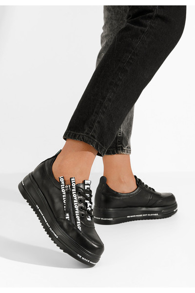 B T Shoes Sneakers Cu Platformă Elova Negri