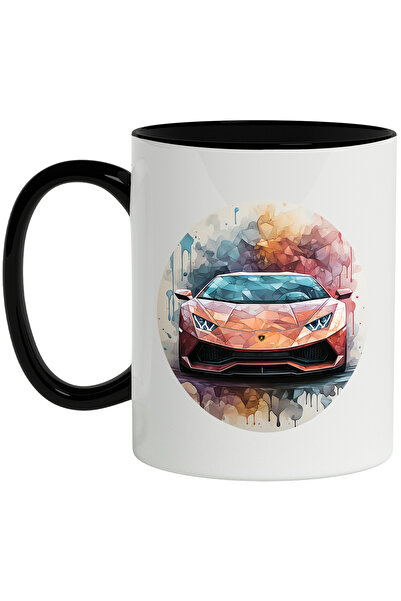 StoryGift Romania Cana Cu Masina Sport, Mosaic, Cerc, Abstract, Vehicul, Mult...