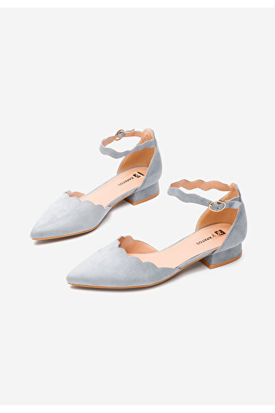 B T Shoes Modré lodičky s páskem Weber